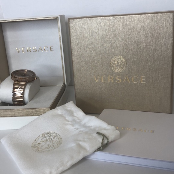 VERSACE Icon Rose Dial Ladies Watch - Picture 12 of 12